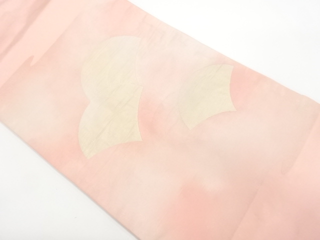 青海波模様織り出し名古屋帯